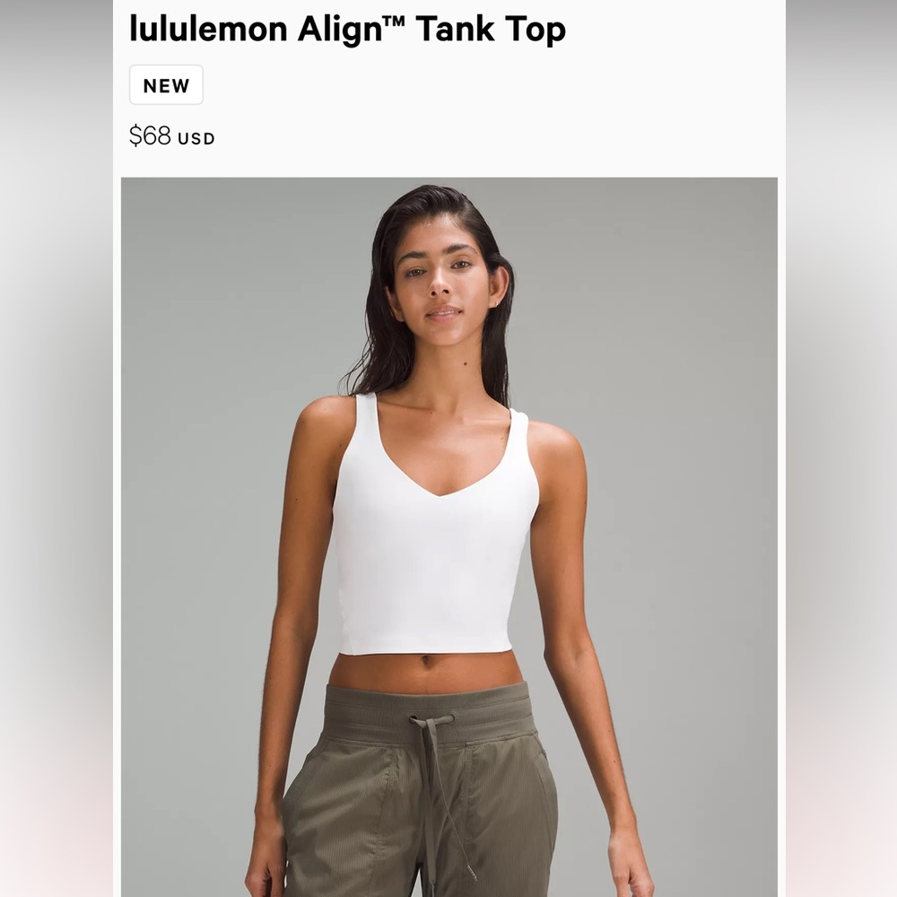 Lululemon white Align Tank